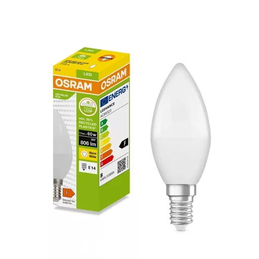Osram LED-PCR-CLB7.5E14MF meleg fehér LED gyertya fényforrás