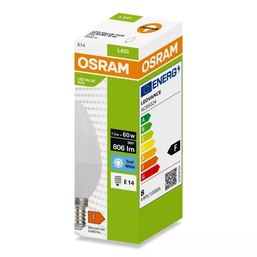 Osram LED-PCR-CLB7.5E14TF természetes fehér LED gyertya fényforrás