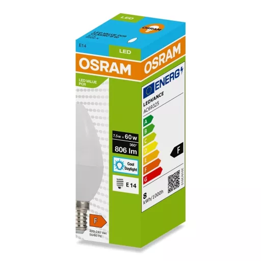 Osram LED-PCR-CLB7.5E14HF hideg fehér LED gyertya fényforrás