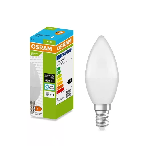 Osram LED-PCR-CLB7.5E14HF hideg fehér LED gyertya fényforrás
