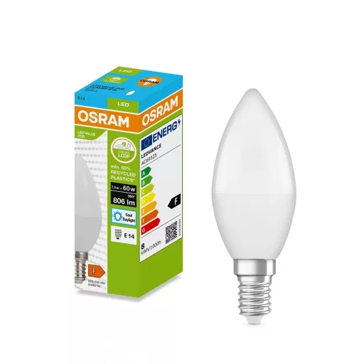 Osram LED-PCR-CLB7.5E14HF hideg fehér LED gyertya fényforrás