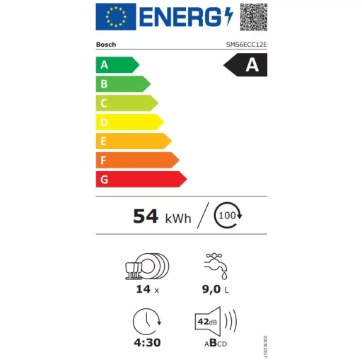 Bosch SMS6ECC12E Serie 6 mosogatógép