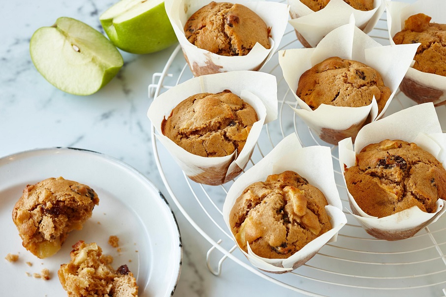 Almás-fahéjas muffin dióval