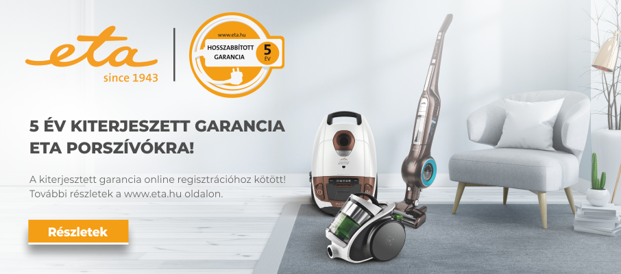 Eta porszívó garancia