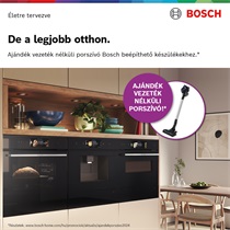 Bosch beépíthető készülékek ráadás Unlimited 6 vezeték nélküli porszívóval