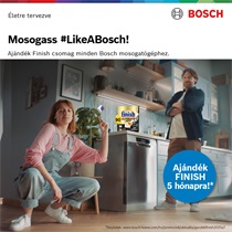Bosch mosogatógépek 5 hónapra elegendő Finish kapszulával