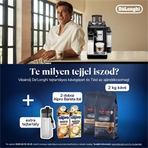 De’Longhi tejtartályos kávégépek ajándékcsomaggal