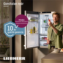 Liebherr hűtők, fagyasztók vagy borhűtők ingyenes 10 éves gyári garanciával