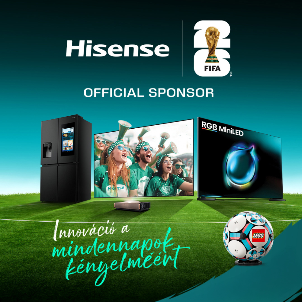 Hisense TV és hűtő akció 2026 – Nyerj LEGO focilabdát!