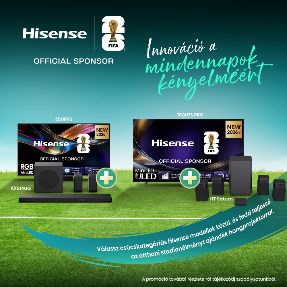 Hisense TV + ráadás soundbar