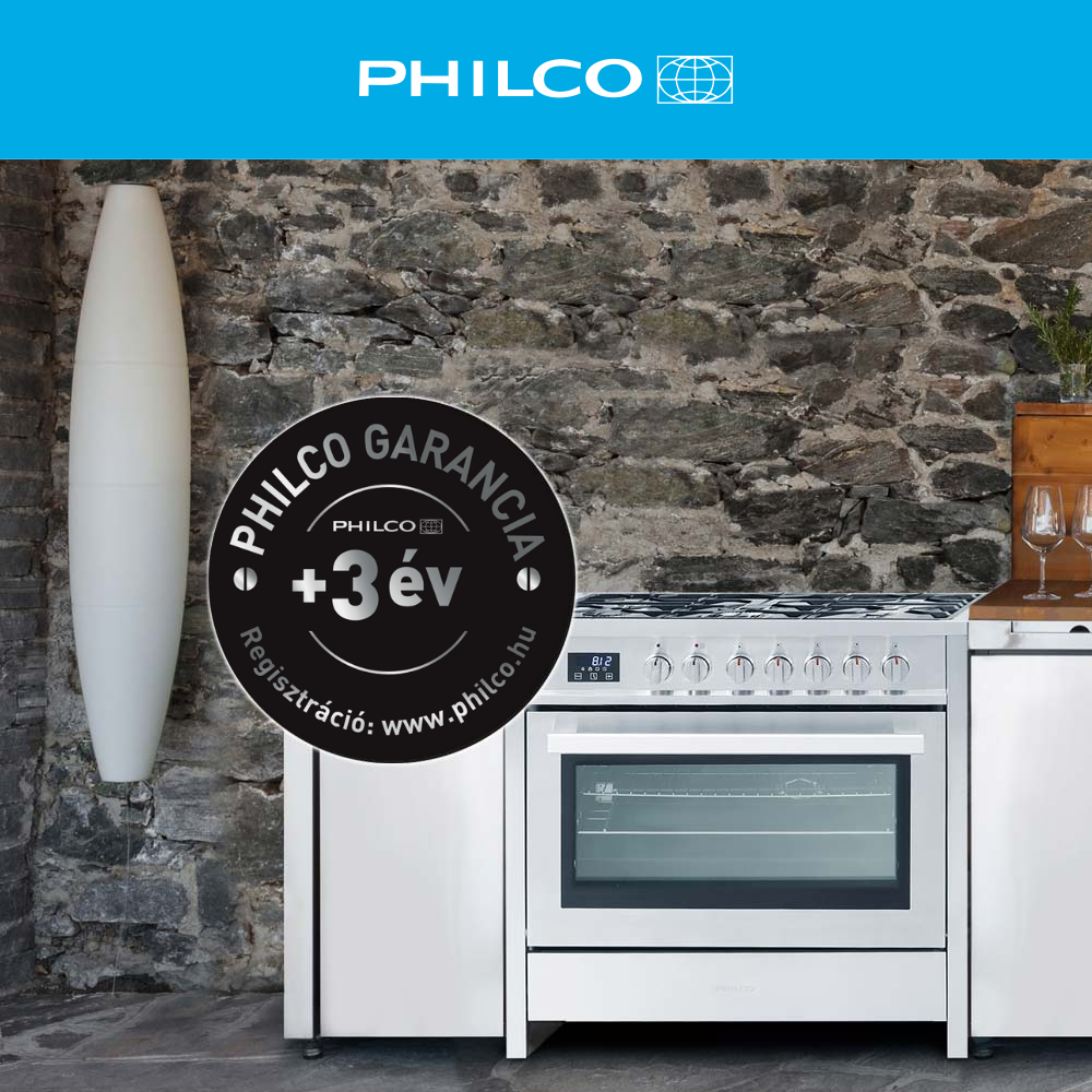 Philco háztartási nagygépek +3 év kiterjesztett garanciával