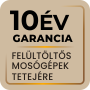 10 év alkatrészgarancia a Haier felültöltős mosógépek tetejére