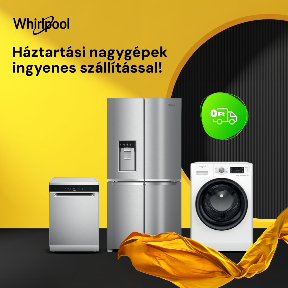 Ingyenes szállítás Whirlpool háztartási nagygépekre